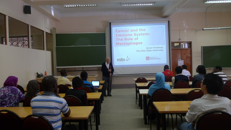 Lecturing at African Institute of Mathematical Sciences, Cape Town, South Africa, February 2012